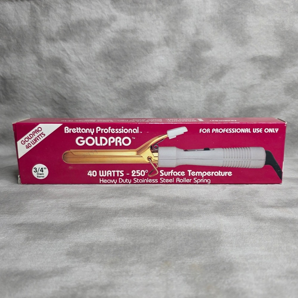Brettany Professional Gold‎ Pro 3/4" Curling Iron #4075